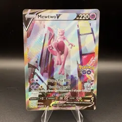 Pokemon Card - Mewtwo V Pokemon GO 072/078 Ultra Rare Alternate Full Art Holo - Image 1