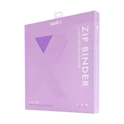 Vault X Just Purple 12-Pocket Exo-Tec Zip Binder - 480 Cards - New - Image 1