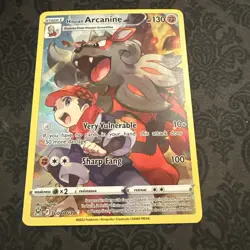 Hisuian Arcanine TG08/TG30 Lost Origin Trainer Gallery Holo Pokemon Card TCG - Image 1