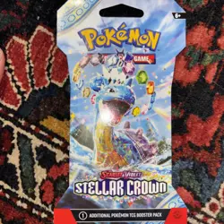 Pokemon Stellar Crown Booster Pack - 10 Cards / Pack - Random Art - SEALED - Image 1