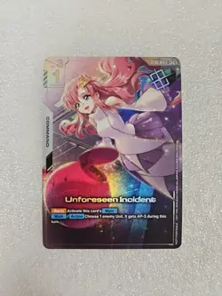 Gundam TCG ST01-014 C+ Command Unforeseen Incident Winner Prize Card Halofoil - Image 1