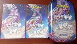 Empty Maushold Mini Tin Card - Paldean Fates Pokemon 2024 - Image 1