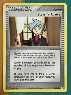 Pokemon Card - Steven's Advice - Supporter - UC (92/101) ex Hidden Legends NM - Image 1