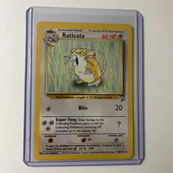 Raticate 58/130 Base Set 2 Uncommon Pokemon Trading Card LP-NM - Image 1
