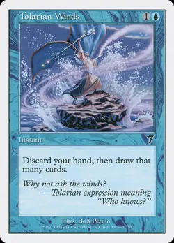 Tolarian Winds Seventh Edition - Lightly Played Foil - Image 1