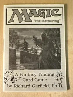 MTG Magic the Gathering Alpha Rulebook NM Amy WEBER Sketch Time Walk - Image 2