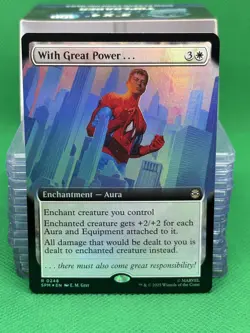 With Great Power... (Extended Art) - FOIL - R Marvel's Spider-Man 248 - MTG - Image 1