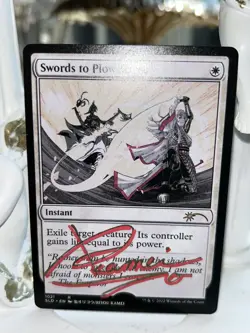 MTG Magic Artist Proof 亀ヰリヨウ/ Riyou Kamei / Swords to Plowshares SLD AP - Image 4