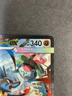 Pokemon Mega Evolution #179/132 Mega Lucario ex SIR smudge read description - Image 5