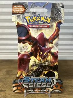 3 Pokemon XY Steam Siege Sleeved Booster Packs NEW - Volcanion Yveltal Xerneas - Image 1