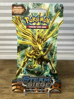 3 Pokemon XY Steam Siege Sleeved Booster Packs NEW - Volcanion Yveltal Xerneas - Image 2