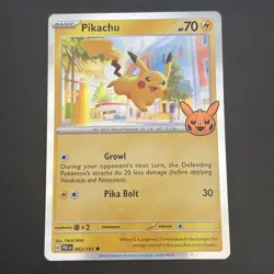 PIKACHU 062/193 Holo PAL: Trick or Trade Halloween Stamp Pokemon TCG NM 2023 - Image 1