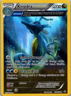 Pokemon TCG Kingdra 108/160 Primal Clash Holo NM - Image 1