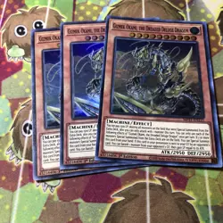 x3 Gizmek Okami, the Dreaded Deluge Dragon MP21-EN121 Super Rare Yugioh - Image 1