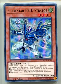 Yu-Gi-Oh! Elementarheld Stratos Silber Ultra Rare BLC1-DE022 - Image 1