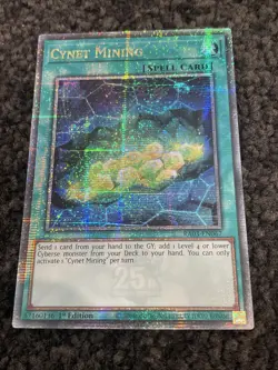 Yu-Gi-Oh! TCG Cynet Mining RA03-EN067 Quarter Century Secret Rare NM/M - Image 1