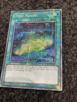 Yu-Gi-Oh! TCG Cynet Mining RA03-EN067 Quarter Century Secret Rare NM/M - Image 2