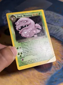 Dark Weezing 14/82 Team Rocket Unlimited Holo Rare Vintage Pokemon Card HP - Image 5
