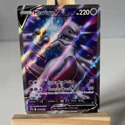 Mewtwo V SWSH229 Pokemon Card Full Art Black Star Promo Card English NM - Image 1