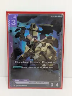 Gundam Card Game ST05 English Gundam Gusion Rebake C+ Alternate Foil - Image 1