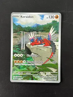 Koraidon SVP 014 SV Black Star Promo Holo Illustration Rare IR Pokemon Card AA5 - Image 1