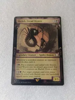 Shelob, Dread Weaver R 0431, NM Foil Showcase Scrolls MTG LotR Lord Rings LTC - Image 1