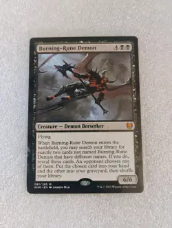 MTG / Burning-Rune Demon / KHM / #081 / Regular / Mythic / NM - Image 1