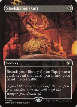 Steelshaper's Gift (Borderless) R Commander Masters 629 NM MTG - Image 1