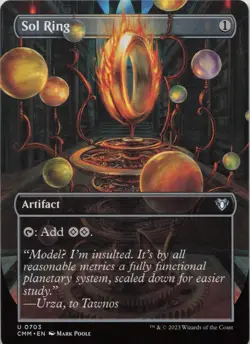 Sol Ring (Borderless) U Commander Masters 703 NM MTG - Image 1