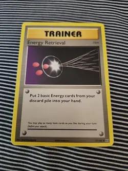 POKEMON TCG 2016 XY EVOLUTIONS - UNCOMMON- TRAINER ENERGY RETRIEVAL #77/108 - Image 1