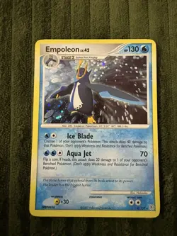 Empoleon Holo Rare Pokemon TCG Diamond & Pearl 4/130 Cosmos - Image 1