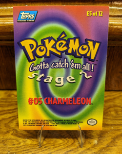 Pokemon #05 Charmeleon Stage 1 Topps E5 of 12 - Image 2