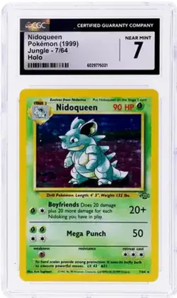 1999 Pokemon Jungle 7/64 Nidoqueen Holo Rare CGC 7 - Image 1