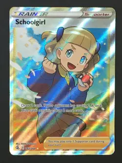 Pokemon TCG Schoolgirl 262/264 Ultra Rare Full Art Holo Fusion Strike NM - Image 1