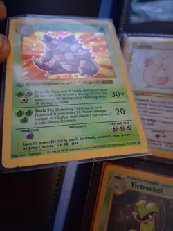 Pokemon 1st Edition Base Set Shadowless Nidoking 11/102 Holo Rare - Image 1