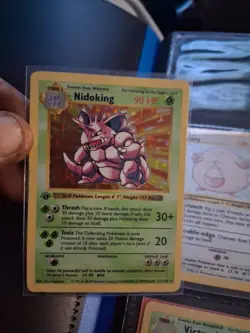 Pokemon 1st Edition Base Set Shadowless Nidoking 11/102 Holo Rare - Image 2