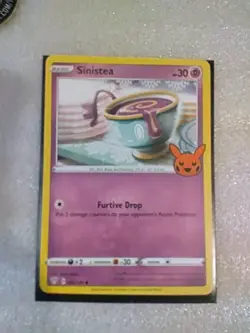 Sinistea 82/189 (Trick or Trade Stamped) Darkness Ablaze Common Pokemon Card NM - Image 1