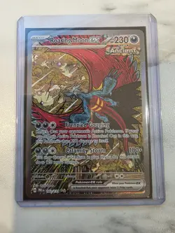Pokemon TCG Prismatic Evolutions Roaring Moon EX Card 162/131 SIR Holo - Image 1