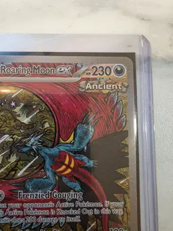 Pokemon TCG Prismatic Evolutions Roaring Moon EX Card 162/131 SIR Holo - Image 2