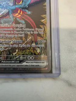 Pokemon TCG Prismatic Evolutions Roaring Moon EX Card 162/131 SIR Holo - Image 4