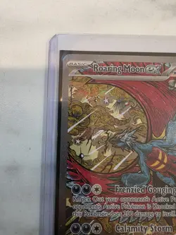 Pokemon TCG Prismatic Evolutions Roaring Moon EX Card 162/131 SIR Holo - Image 5