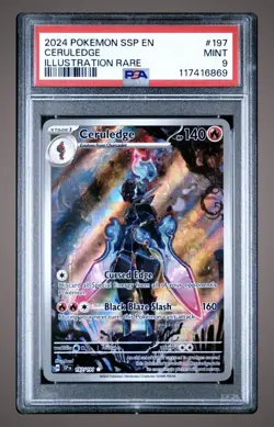 Ceruledge 197/191 Illustration Rare Surging Sparks Pokemon Card Slab PSA 9 - Image 1