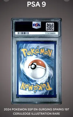 Ceruledge 197/191 Illustration Rare Surging Sparks Pokemon Card Slab PSA 9 - Image 2