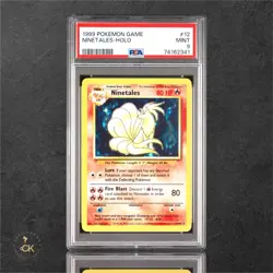 PSA 9 MINT Ninetales 12/102 Base Set 1999-2000 HOLO RARE Pokemon Card 737 - Image 1