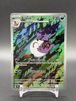Arbok 176/162 SV05: Temporal Forces Illustration Rare Card Pokemon TCG - Image 1