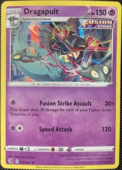 Dragapult 130/264 Swsh08: Fusion Strike Holo - Pokemon Card - Image 1