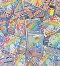 1x Random Rainbow Rare, Full Art, IR or AR Pokemon Card (English And Japanese) - Image 1