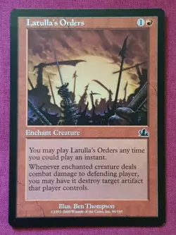 Magic The Gathering PROPHECY LATULLA'S ORDERS red card MTG - Image 1
