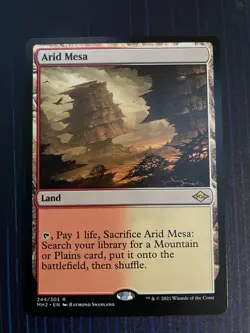 MTG Magic Arid Mesa Modern Horizons 2 Rare Fetch Land NM - Image 1