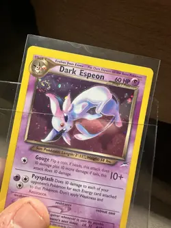 Pokemon Dark Espeon 4/105 Holo Rare Neo Destiny Unlimited LP - Swirl - Image 1
